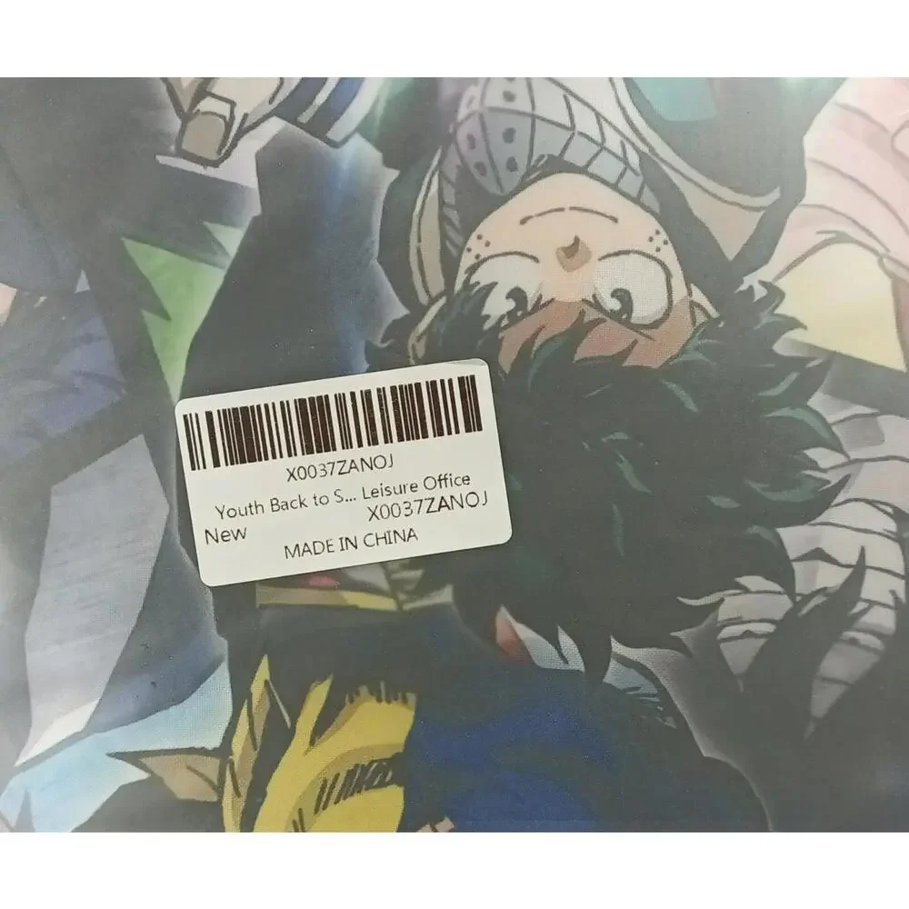 Anime Character Printed Backpack with Side Pouch‎